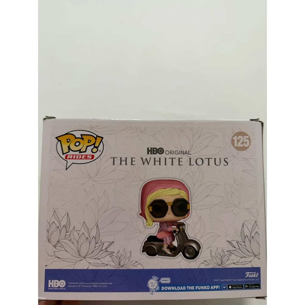 Funko Pop Rides The White Lotus Tanya McQuoid on Scooter 125 Vinyl Figure HBO